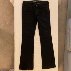 7 For All Mankind Bootcut Black Jeans